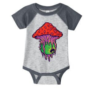 Trippy Melting Mushroom Infant Baby Jersey Bodysuit