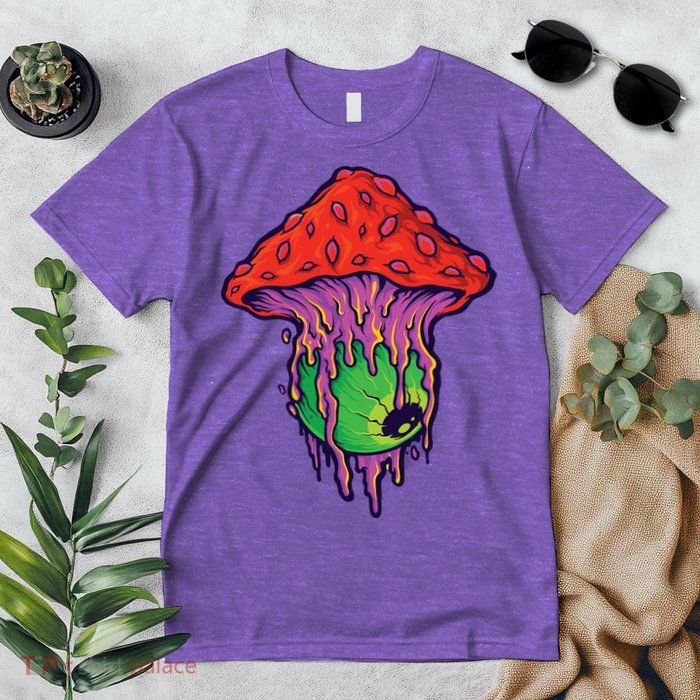 Trippy Melting Mushroom Premium T-Shirt