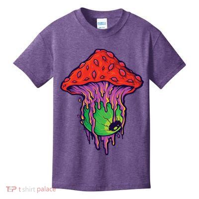 Trippy Melting Mushroom Kids T-Shirt