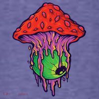 Trippy Melting Mushroom Kids T-Shirt