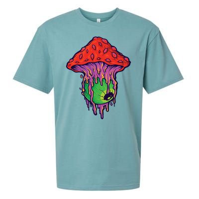 Trippy Melting Mushroom Sueded Cloud Jersey T-Shirt