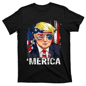 Trump Merica, Murica 4th Of July American Flag T-Shirt