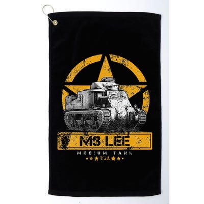 Tank M3 Military Usa Medium Tank Veteran Patriotic Memorial Golf Towel