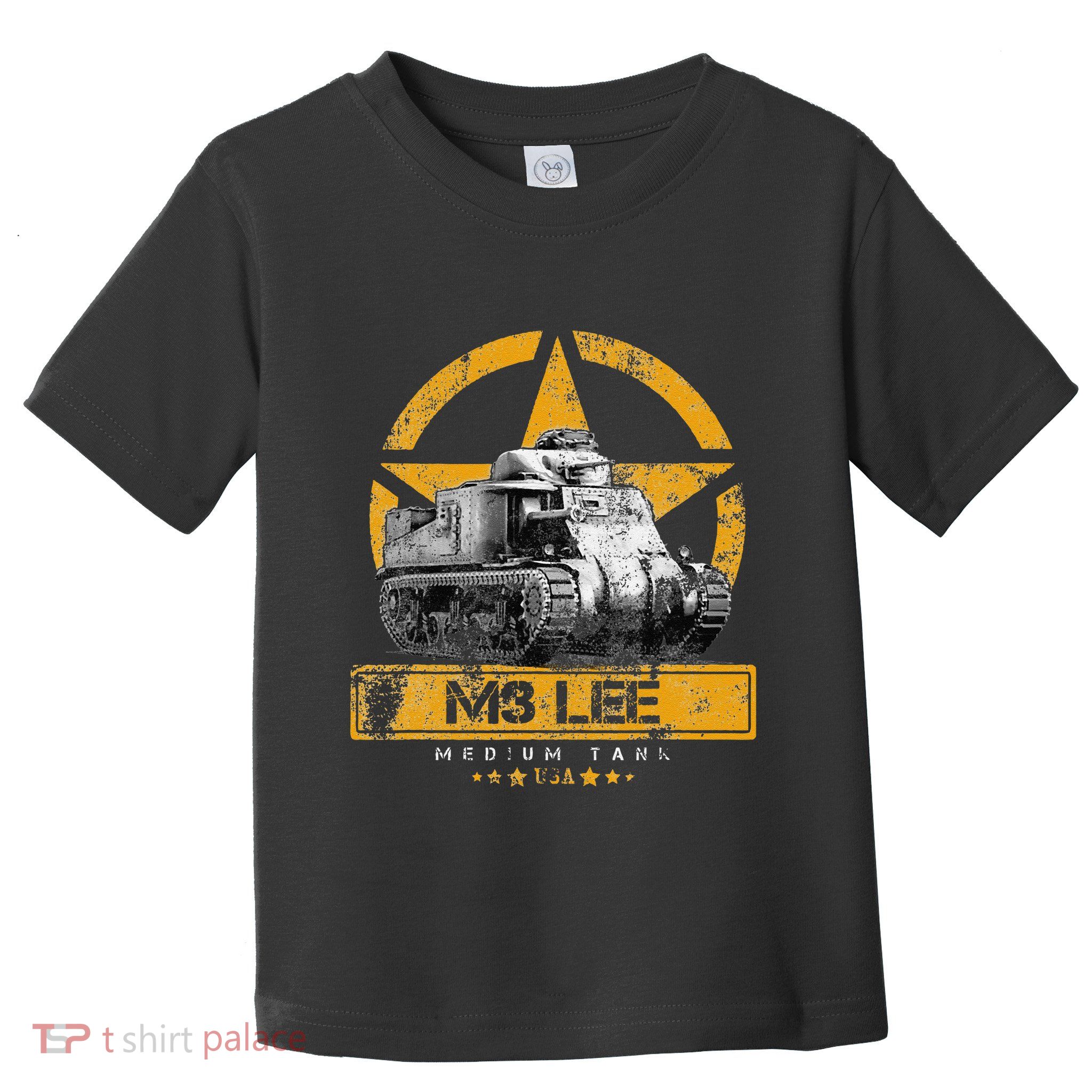 Tank M3 Military Usa Medium Tank Veteran Patriotic Memorial Toddler T-Shirt