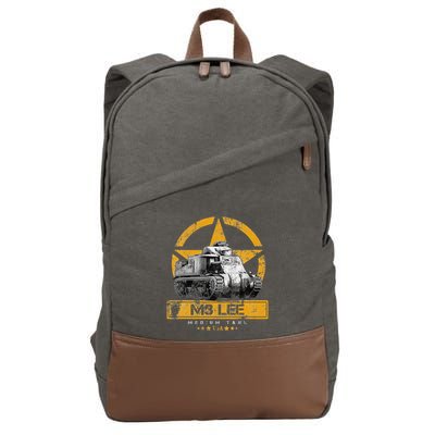 Tank M3 Military Usa Medium Tank Veteran Patriotic Memorial Cotton Canvas Backpack