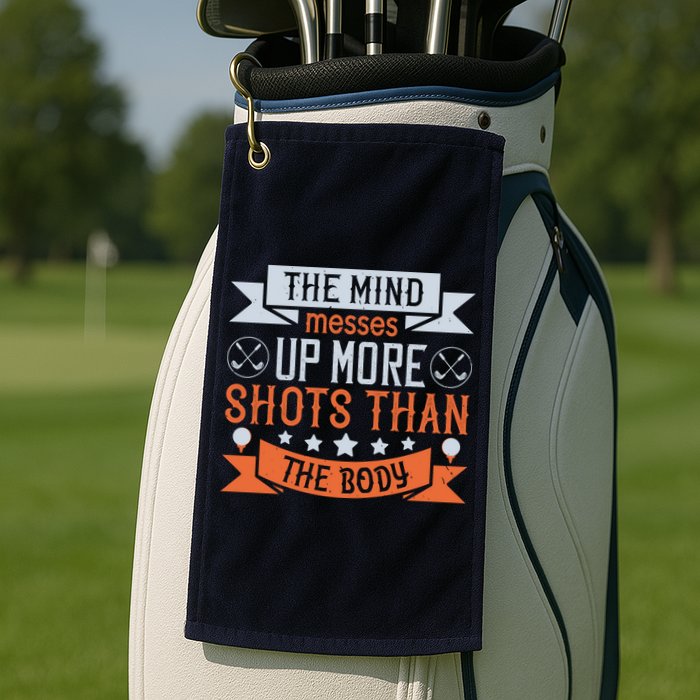 The Mind Messes Up More Shots Than The Body Golf Towel
