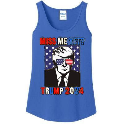 Trump Miss Me Yet Trump 2024 Patriotic Ladies Essential Tank