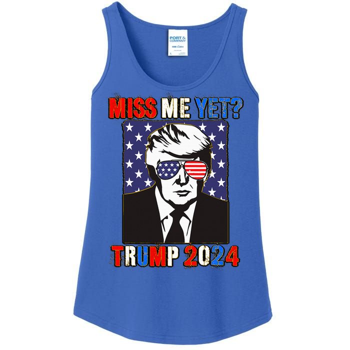 Trump Miss Me Yet Trump 2024 Patriotic Ladies Essential Tank