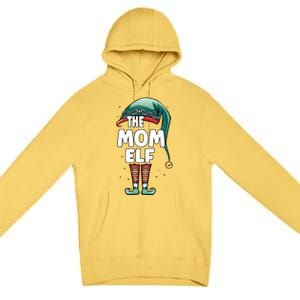 The Mom Mother Elf Partner Look Family Outfit Christmas Funny Gift Premium Pullover Hoodie