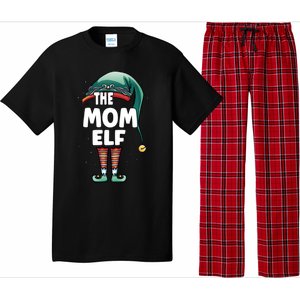 The Mom Mother Elf Partner Look Family Outfit Christmas Funny Gift Pajama Set