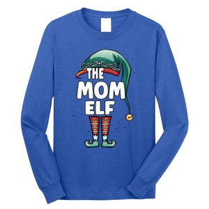 The Mom Mother Elf Partner Look Family Outfit Christmas Funny Gift Long Sleeve Shirt