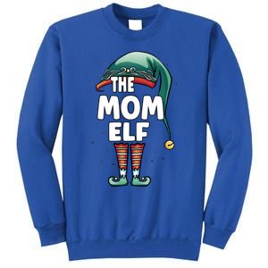 The Mom Mother Elf Partner Look Family Outfit Christmas Funny Gift Sweatshirt