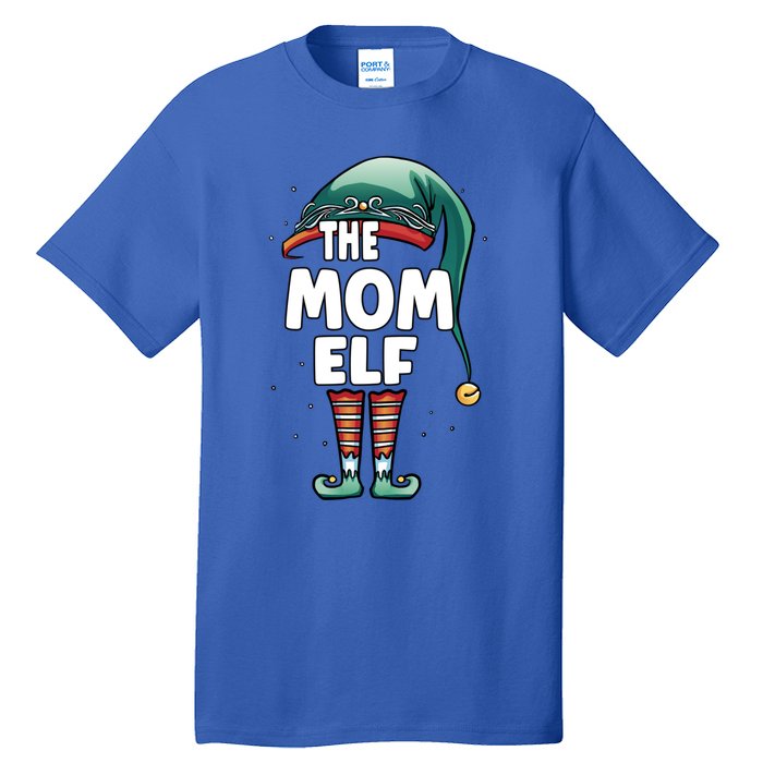 The Mom Mother Elf Partner Look Family Outfit Christmas Funny Gift Tall T-Shirt