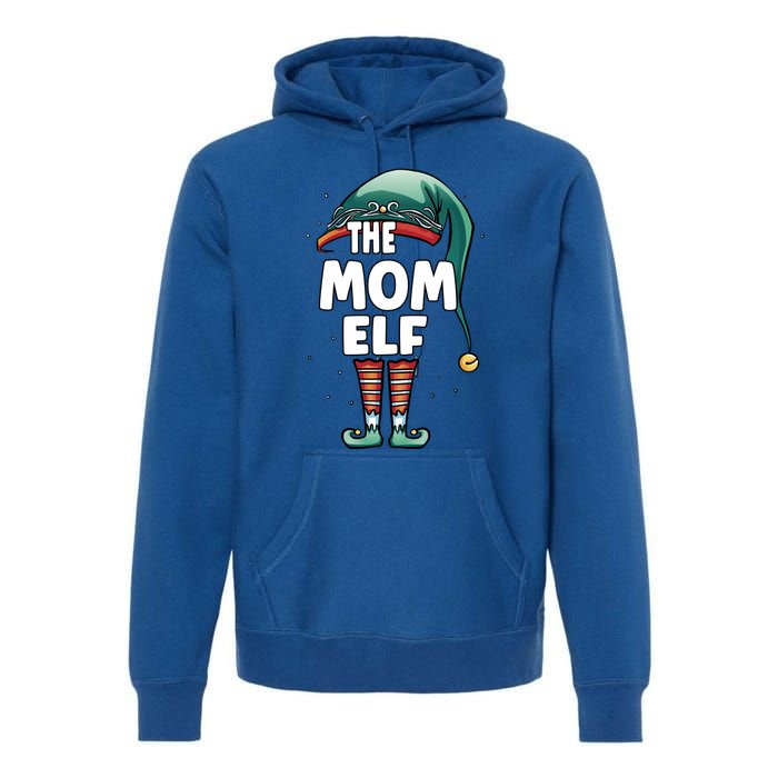 The Mom Mother Elf Partner Look Family Outfit Christmas Funny Gift Premium Hoodie