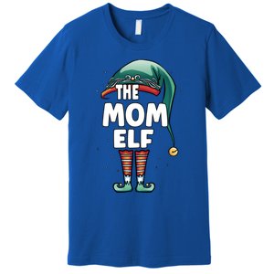 The Mom Mother Elf Partner Look Family Outfit Christmas Funny Gift Premium T-Shirt