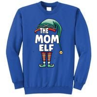 The Mom Mother Elf Partner Look Family Outfit Christmas Funny Gift Tall Sweatshirt