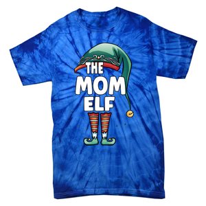 The Mom Mother Elf Partner Look Family Outfit Christmas Funny Gift Tie-Dye T-Shirt