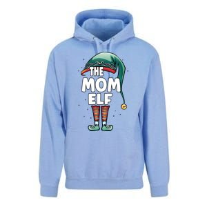 The Mom Mother Elf Partner Look Family Outfit Christmas Funny Gift Unisex Surf Hoodie