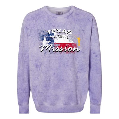 Texas Mcallen Mormon Lds Mission Missionary Colorblast Crewneck Sweatshirt