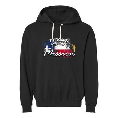 Texas Mcallen Mormon Lds Mission Missionary Garment-Dyed Fleece Hoodie