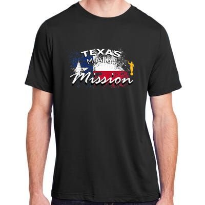 Texas Mcallen Mormon Lds Mission Missionary Adult ChromaSoft Performance T-Shirt