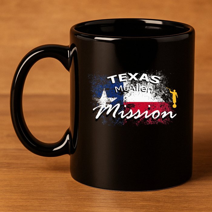 Texas Mcallen Mormon Lds Mission Missionary 11oz C Handle Ceramic Mug
