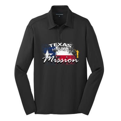 Texas Mcallen Mormon Lds Mission Missionary Silk Touch Performance Long Sleeve Polo