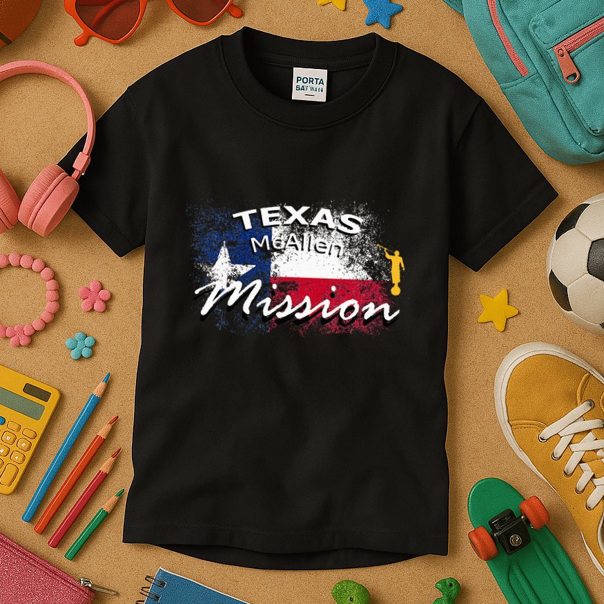Texas Mcallen Mormon Lds Mission Missionary Kids T-Shirt