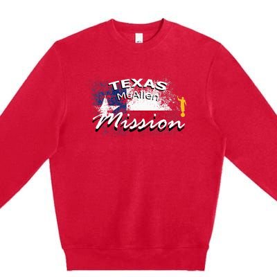 Texas Mcallen Mormon Lds Mission Missionary Premium Crewneck Sweatshirt