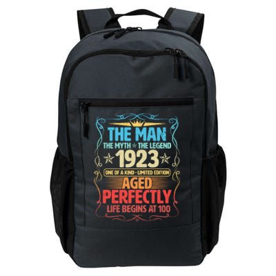 The Man Myth Legend 1923 Aged Perfectly 100th Birthday Daily Commute Backpack