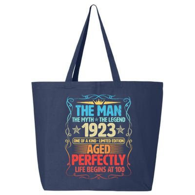 The Man Myth Legend 1923 Aged Perfectly 100th Birthday 25L Jumbo Tote