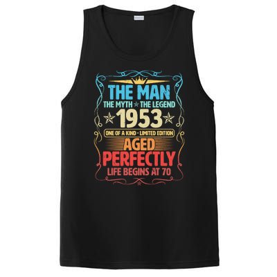 The Man Myth Legend 1953 Aged Perfectly 70th Birthday PosiCharge Competitor Tank