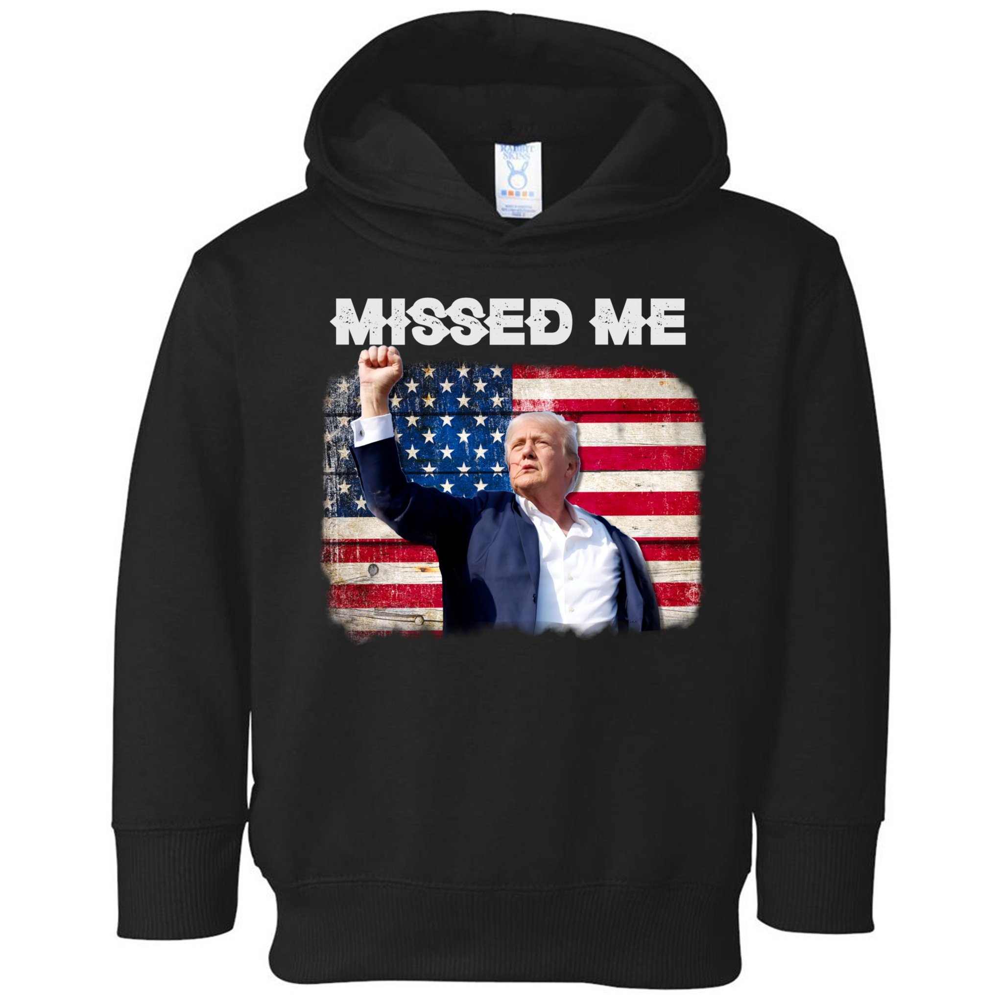 Trump Missed Me Pennsylvania Rally Patriot Usa 2024 Shot Toddler Hoodie
