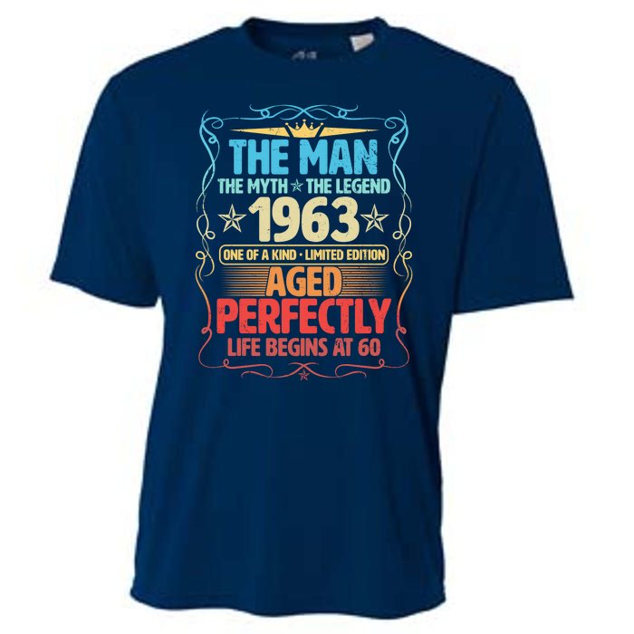 The Man Myth Legend 1963 Aged Perfectly 60th Birthday Cooling Performance Crew T-Shirt