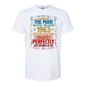 The Man Myth Legend 1963 Aged Perfectly 60th Birthday Softstyle CVC T-Shirt