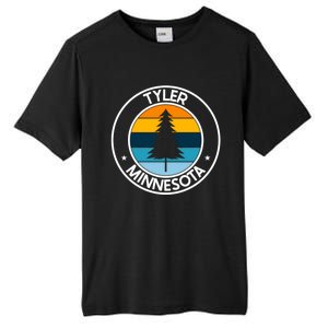 Tyler Minnesota Mn Usa City Pride Retro Sunset Gift Tall Fusion ChromaSoft Performance T-Shirt