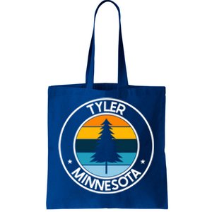 Tyler Minnesota Mn Usa City Pride Retro Sunset Gift Tote Bag