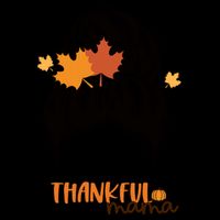Thankful Mama Messy Bun Autumn City Backpack