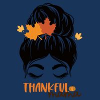 Thankful Mama Messy Bun Autumn Infant Baby Jersey Bodysuit
