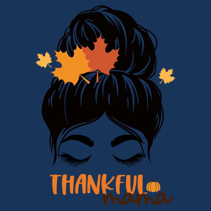 Thankful Mama Messy Bun Autumn Infant Baby Jersey Bodysuit