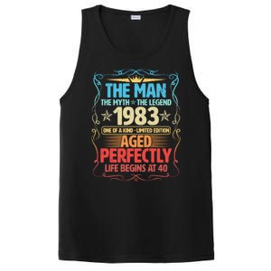 The Man Myth Legend 1983 Aged Perfectly 40th Birthday PosiCharge Competitor Tank