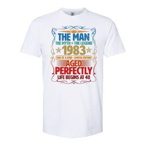 The Man Myth Legend 1983 Aged Perfectly 40th Birthday Softstyle CVC T-Shirt