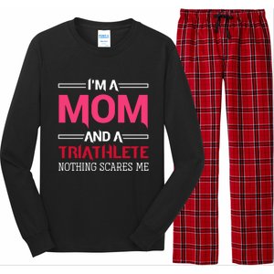 Triathlete Mom Mothers Day Gift Triathlon Gift Long Sleeve Pajama Set