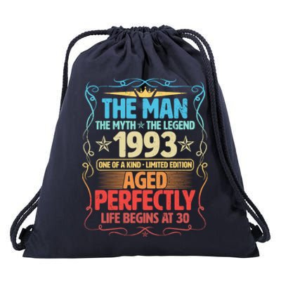 The Man Myth Legend 1993 Aged Perfectly 30th Birthday Drawstring Bag