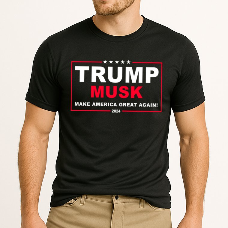 Trump Musk Make America Great Again 2024 Election Cooling Performance Crew T-Shirt