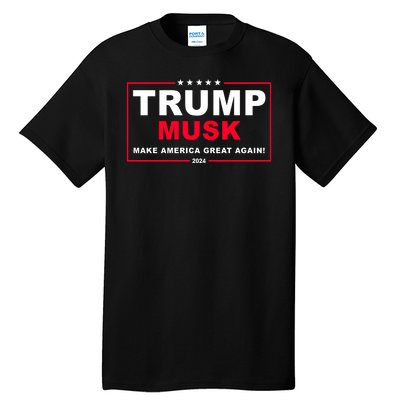 Trump Musk Make America Great Again 2024 Election Tall T-Shirt