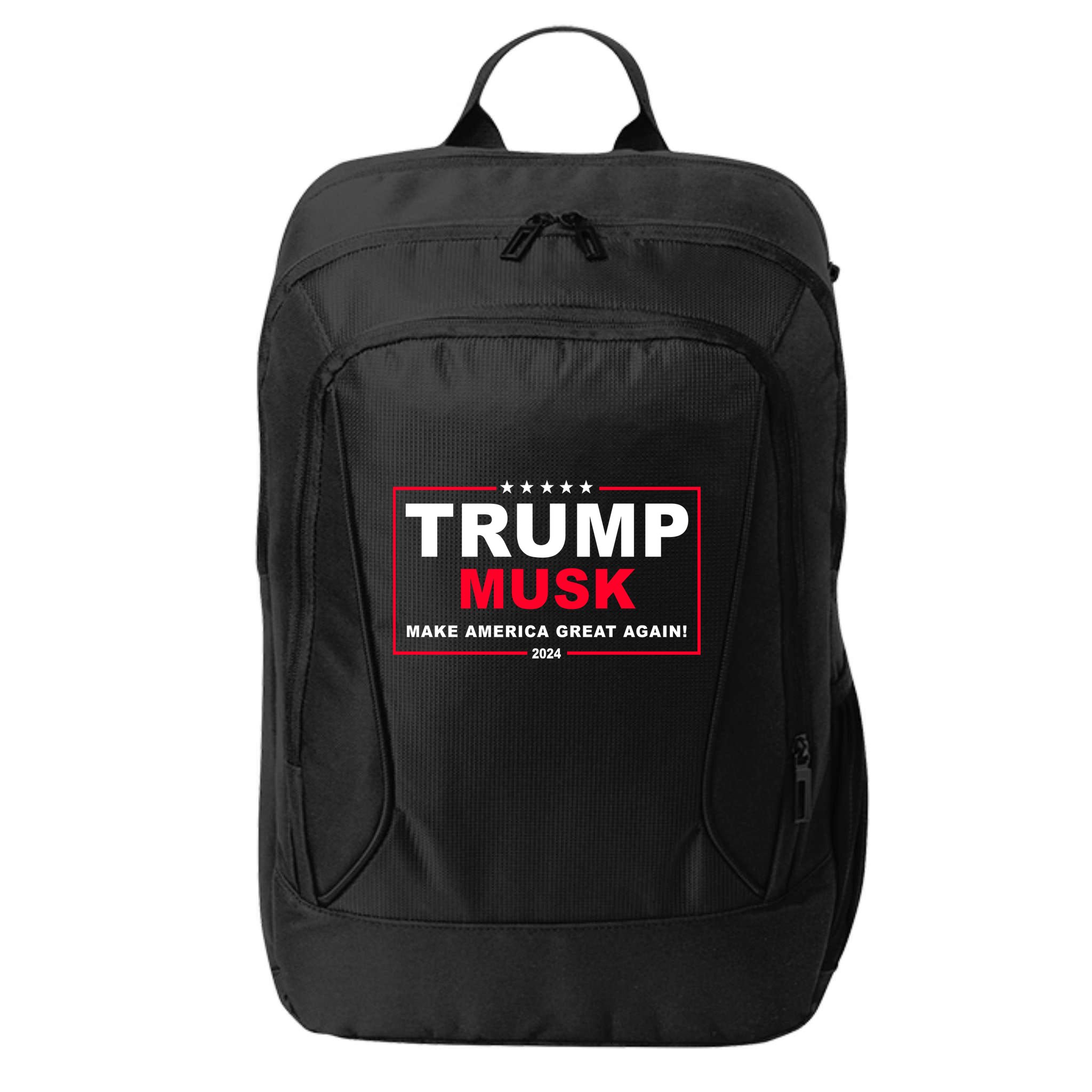 Trump Musk Make America Great Again 2024 Election City Backpack