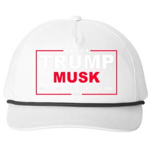 Trump Musk Make America Great Again 2024 Election Snapback Five-Panel Rope Hat