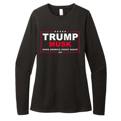 Trump Musk Make America Great Again 2024 Election Womens CVC Long Sleeve Shirt