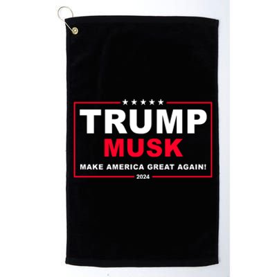 Trump Musk Make America Great Again 2024 Election Platinum Collection Golf Towel